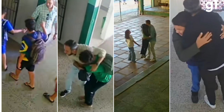 'Seja o adulto que gostaria de ter por perto': diretor de escola viraliza ao dançar e abraçar alunos no RS; veja VÍDEO