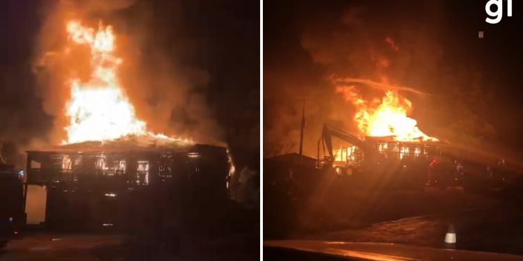 VÍDEO: Incêndio destrói restaurante e floricultura às margens da RSC-287 em Santa Cruz do Sul